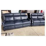 BARCA LOUNGER BLUE POWER RECLINING SOFA & LOVESEAT