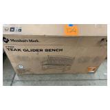 TEAK GLIDER BENCH IN BOX