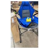 2 PORTABLE SWING CHAIRS - 1 BLUE & 1 RED