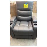 SERTA HOME THEATER POWER RECLINER- GREY