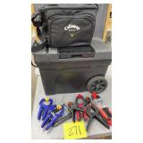 TOOL TOTE, CALLAWAY BAG, MISC CLAMPS