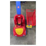 2PC KIDS TOYS - SHOPPING CART & PUSH CAR