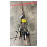 LOT OF FISHING POLES