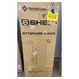 MEMBERS MARK 5 SHELF STORAGE RACK IN BOX