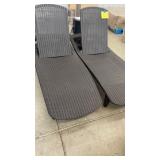 2 KETER GRENADA SUN LOUNGER CHAIRS