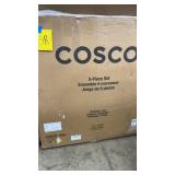 COSCO 5PC FOLDING CARD TABLE SET IN BOX - BEIGE