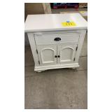 WHITE 2 DOOR 1 DRAWER NIGHTSTAND