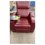 ABBYSON LIVING HOME THEATER POWER RECLINER - RED