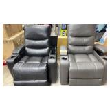 AS IS - (2) HOME THEATER POWER RECLINERS