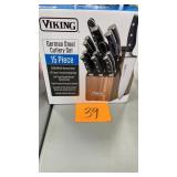 VIKING 15PC GERMAL STEEL CUTLERY SET IN BOX