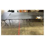 5 ASSORTED FOLDING TABLES