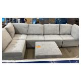 ABBYSON LIVING 6PC SECTIONAL W/ OTTOMAN