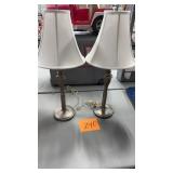 (2) TABLE LAMPS W/ SHADES