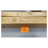 2 HARD ARM CHAIRS IN BOXES - GREY & GREEN