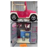 (2) 18" DOLL TOYS - CAMPER & CAR