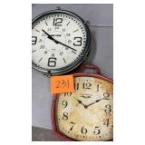 2 WALL CLOCKS