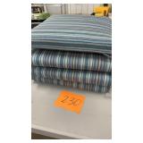 (4) STRIPED SUNBRELLA SEAT CUSHIONS