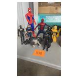 8PC SUPERHERO/TOY FIGURINE LOT