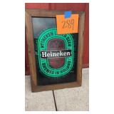 HEINEKEN FRAMED WALL ART - 14.5"W X 21"H