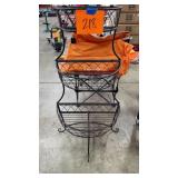 3 TIER METAL FOLDING PLANTER STAND