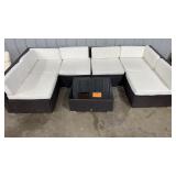 OUTSUNNY ALL WEATHER 7PC SECTIONAL PATIO SET