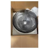 ROUND GLASS VESSEL SINK - 16.5"