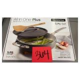 TRAMONTINA ALL IN ONE 5PC COOKWARE SET IN BOX