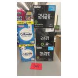 3 BOXES OF DUDE WIPES & 2 BOXES OF FLUSHABLE WIPES