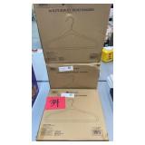 3 BOXES (50 EACH) OF VELVET HANGERS