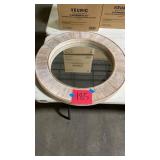 31" ROUND FRAMED WALL MIRROR