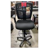 LORELL MESH BACK HOME OFFICE/WORK STOOL - BLACK