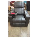 ABBYSON LIVING HOME THEATER POWER RECLINER-GREY