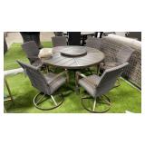 NEW 8PC ROUND ALL WEATHER PATIO DINING SET