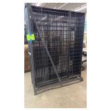 AS IS - LUCKY DOG 6FT x 5FT BLACK METAL DOG KENNEL