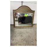 WOOD FRAMED DECORATOR MIRROR