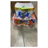 1 PACK OF PAPER TOWELS, 1 PACK SCOTT TOILET TISSUE