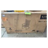 PAINTED PORCH ROCKER IN BOX - BLACK