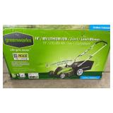 GREENWORKS 19" 40V PUSH MOWER IN BOX
