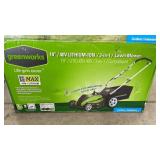 GREENWORKS 19" 40V PUSH MOWER IN BOX