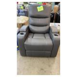 SERTA HOME THEATER POWER RECLINER- GREY