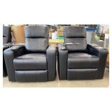 2 ABBYSON LIVING HOME THEATER POWER RECLINERS