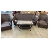 AS IS - ALL WEATHER 6PC PATIO SET