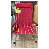 RED PORTABLE ROCKING CHAIR