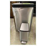 2 STAINLESS STEP ON TRASH CANS