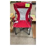 RED HARD ARM CHAIR WITH CASE