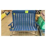 NEW PORTABLE ROCKING LOVESEAT - BLUE