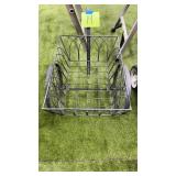 BLACK METAL PLANTER