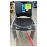 7 LIFETIME STACKING CHAIRS - BLACK