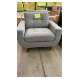 ABBYSON LIVING GREY DECORATOR CHAIR