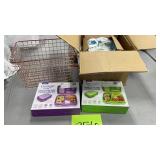 2 BENTGO BOXES & BASKET & DINNERWARE